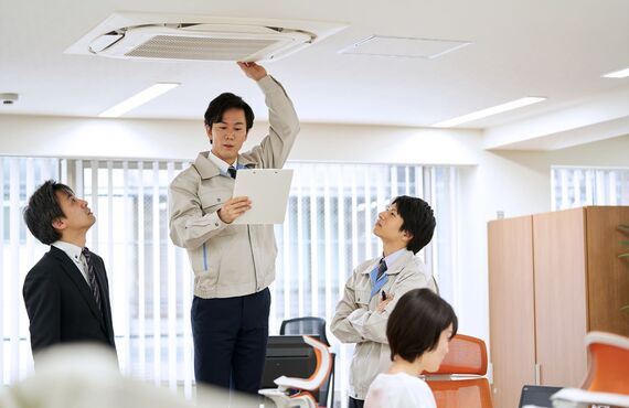 業務用エアコンなど大掛かりな点検にも対応します | 分解洗浄や点検で訪問する鹿屋市のエアコンクリーニング大空